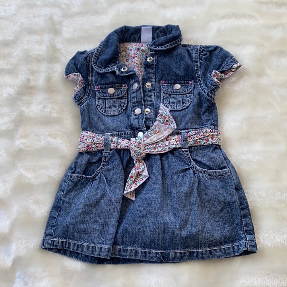 Jean baby girl 6-12 months old dress fashion